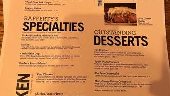 rafferty's menu