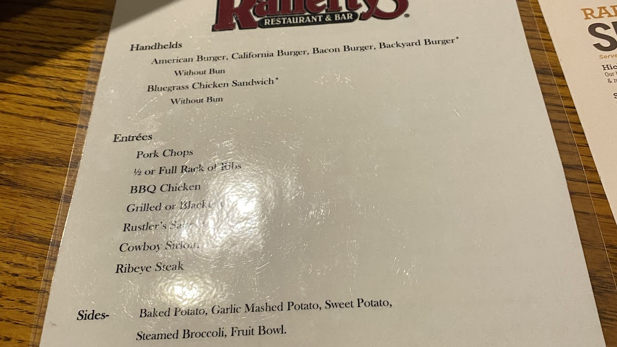 rafferty's menu