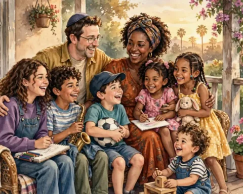 Jurnee Smollett parents Joel and Janet Smollett with their six children, the famous Smollett siblings