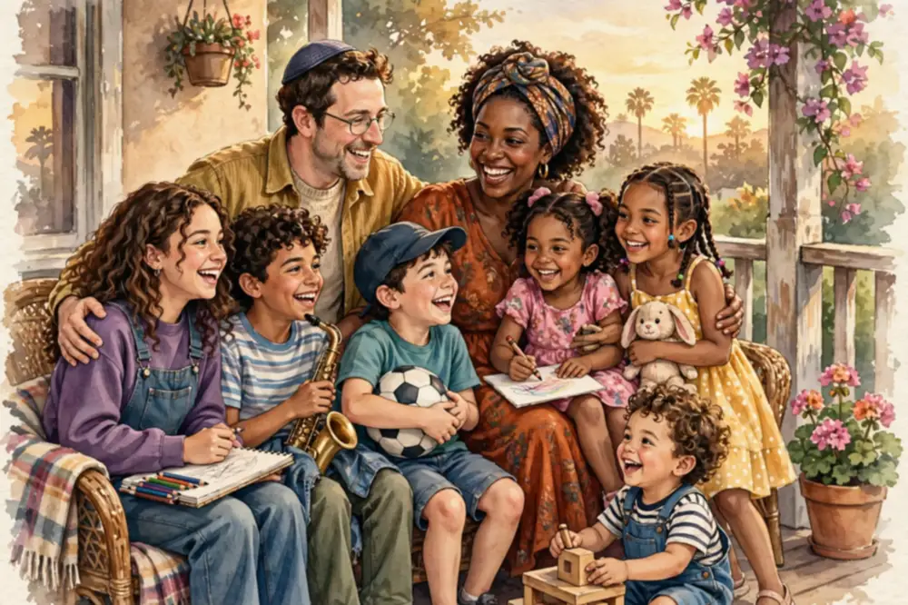 Jurnee Smollett parents Joel and Janet Smollett with their six children, the famous Smollett siblings