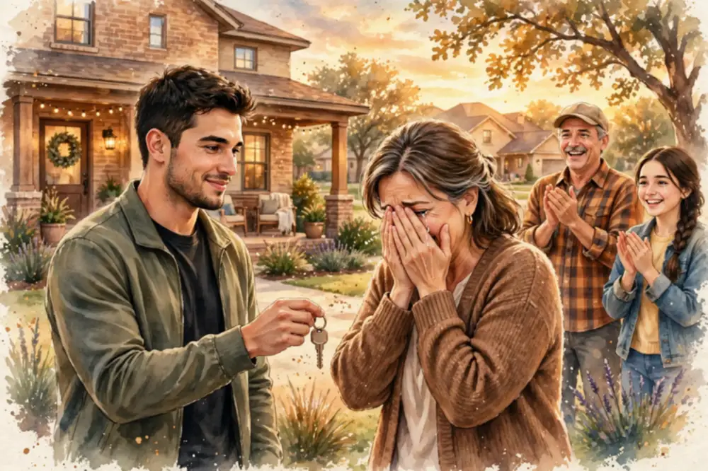 CeeDee Lamb mom Leta Ramirez receiving the dream home her son built for her